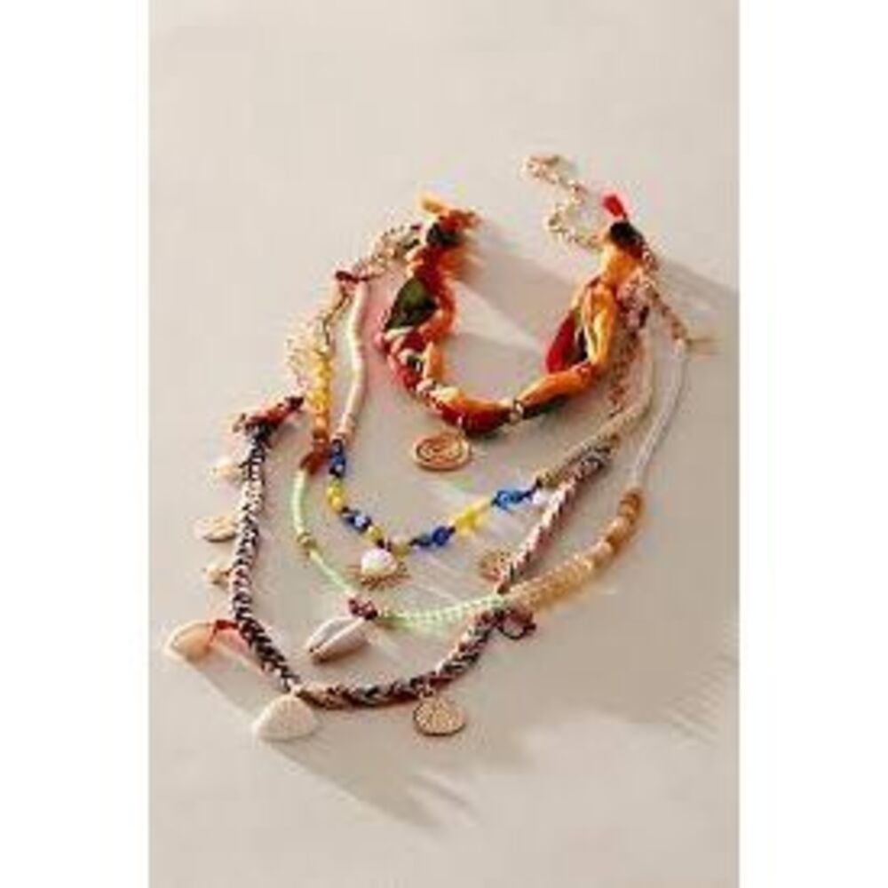 🔥NOT AVAILABLE 🔥Free People Layered Chain And Textile Necklace